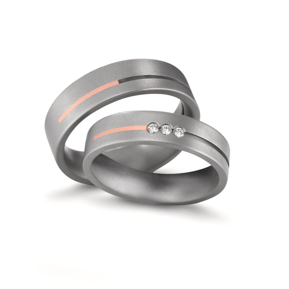 Ehering Titan, 750/18 K Rotgold