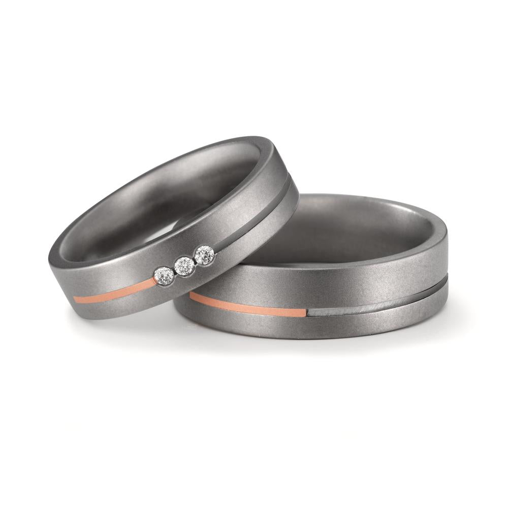 Ehering Titan, 750/18 K Rotgold