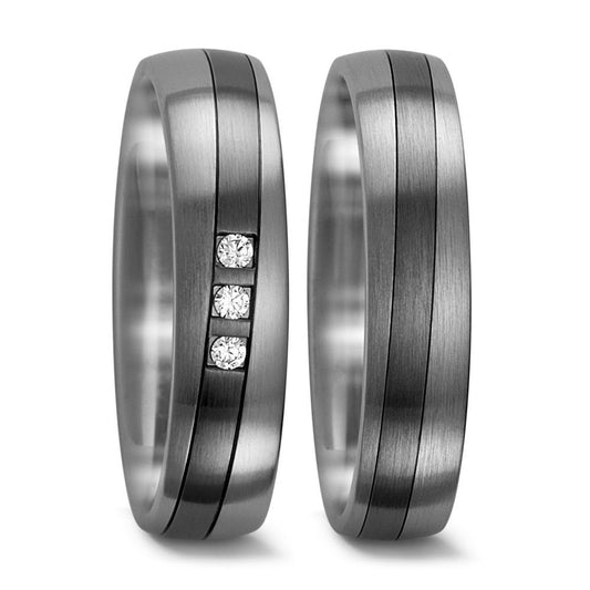 Ehering 585/14 K Weissgold, 500 Palladium