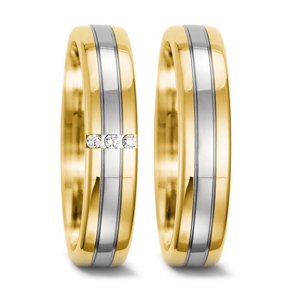Ehering  Gelbgold,  Weissgold