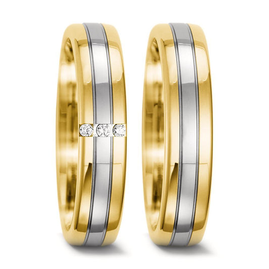 Ehering  Gelbgold,  Weissgold