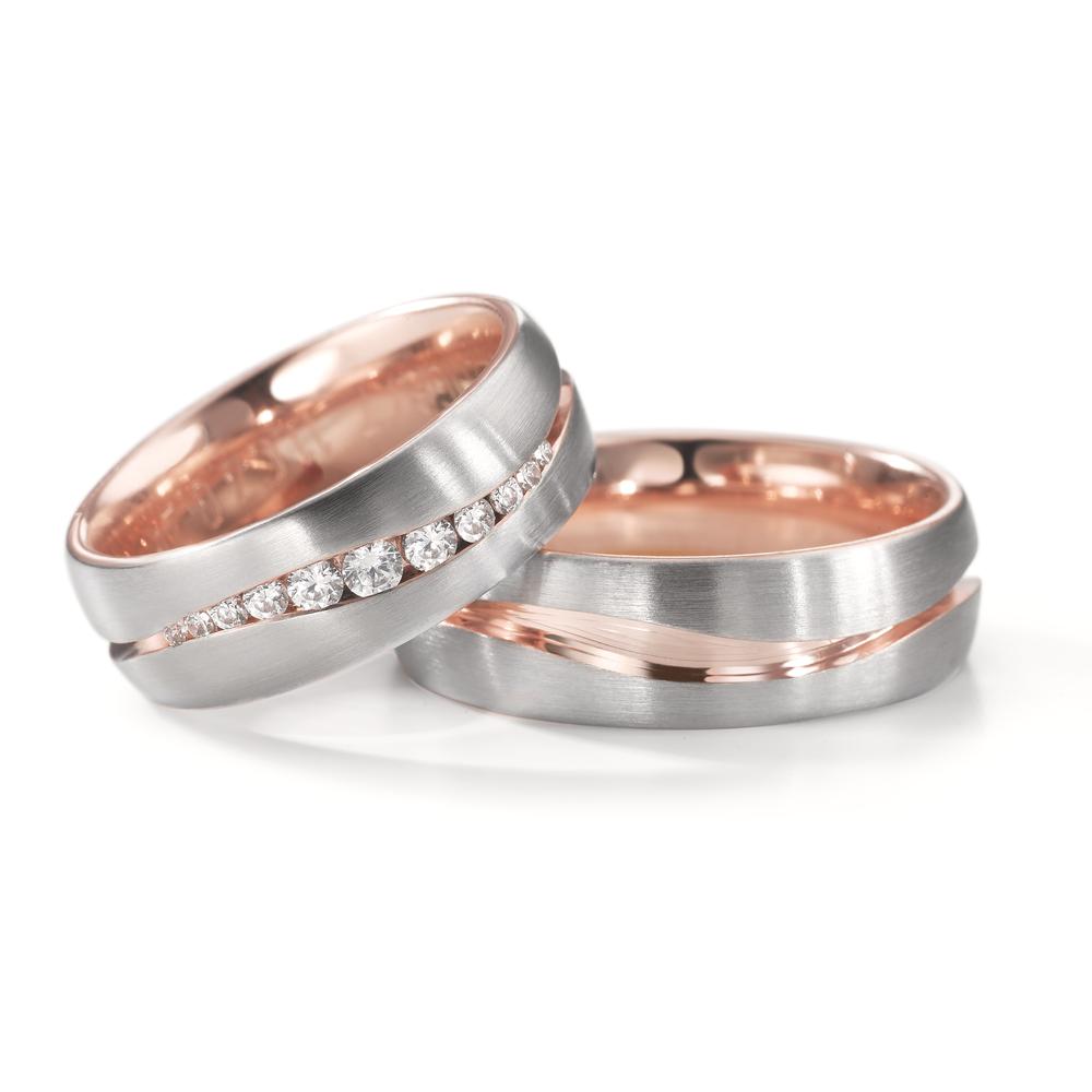 Ehering  Rotgold,  Weissgold