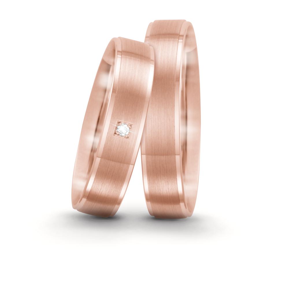 Ehering  Rosegold