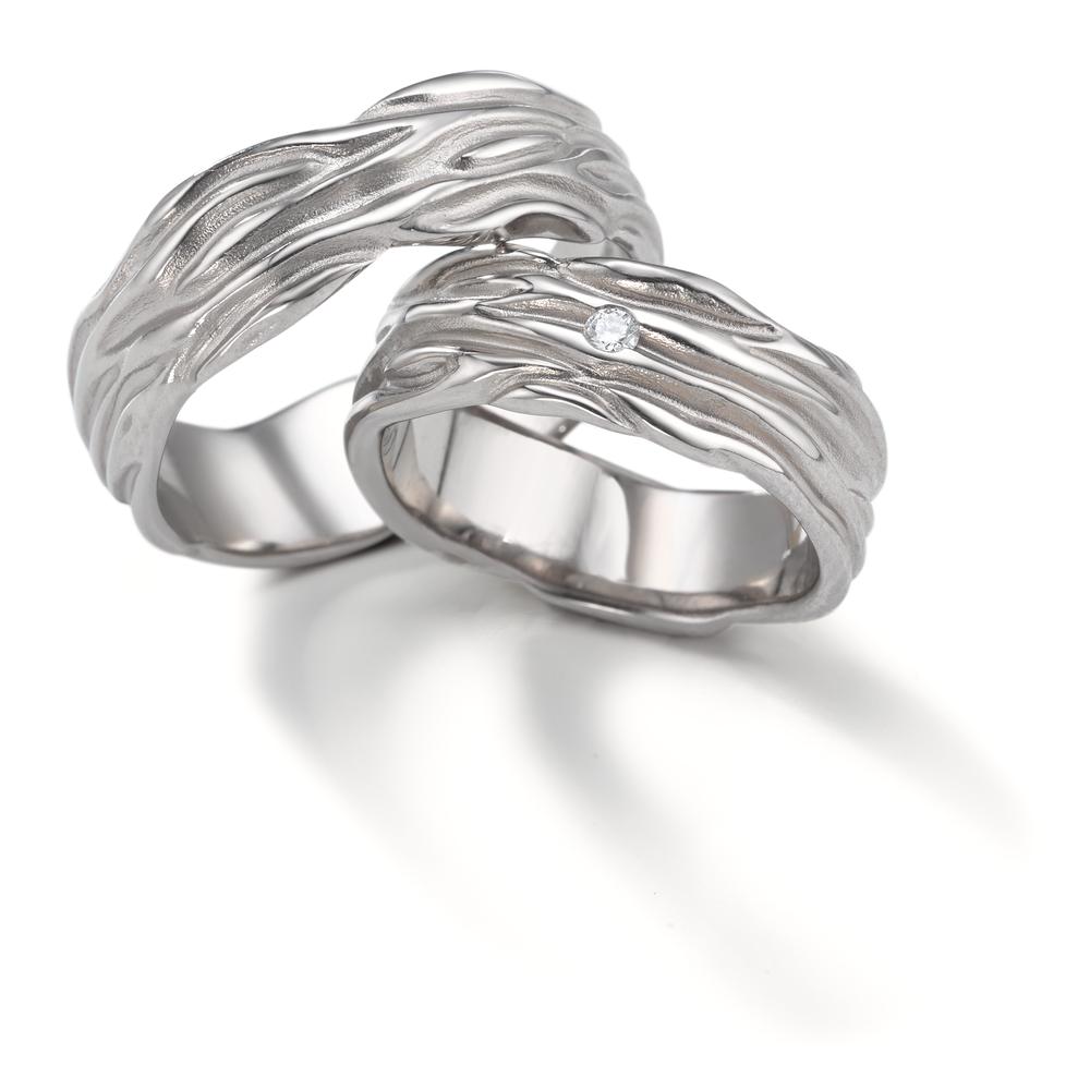 Fingerring 750/18 K Graugold