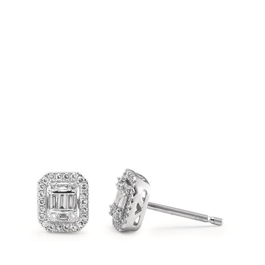 Ohrstecker 750/18 K Weissgold Diamanten weiss, 0.23 ct, w-si