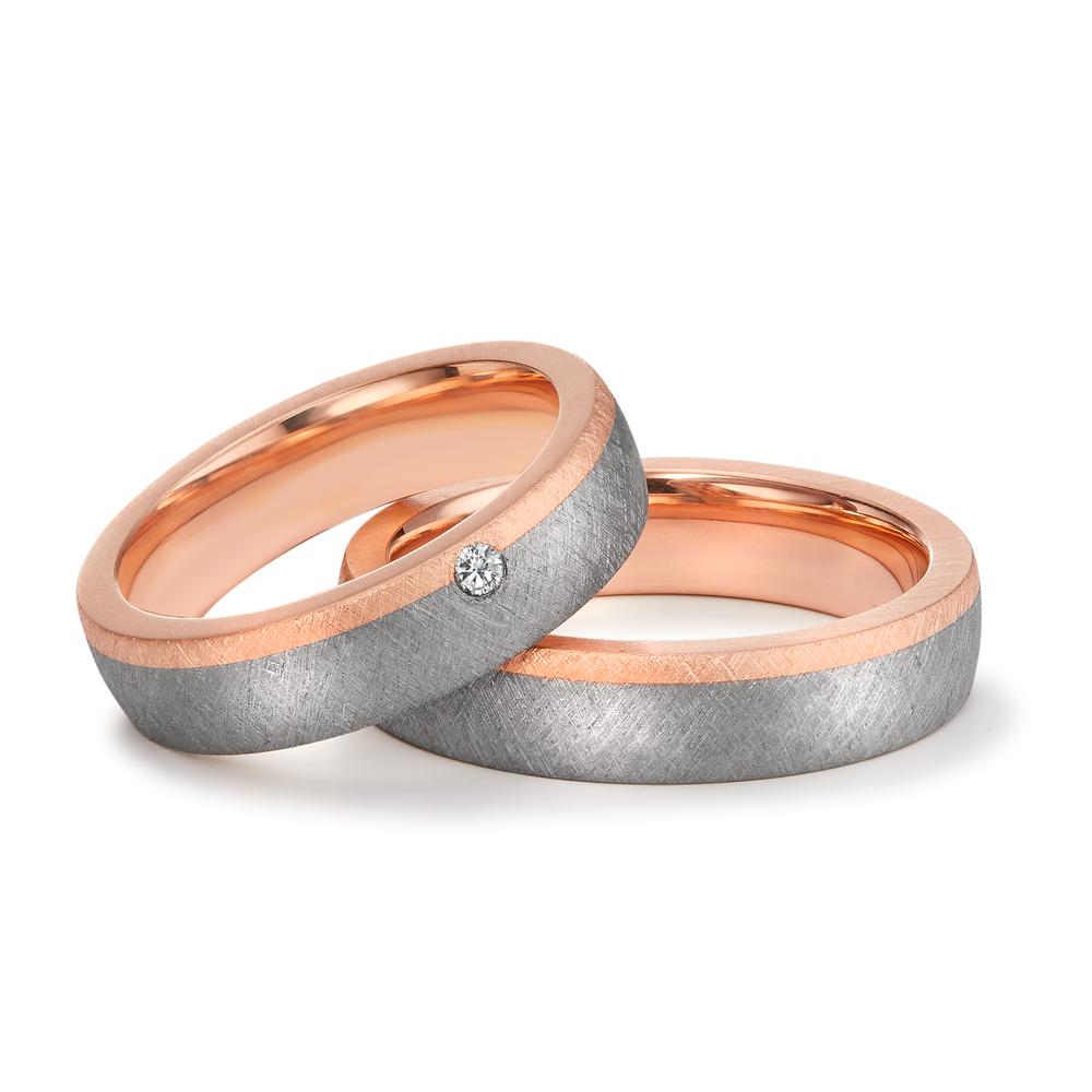 Ehering Tantal, 585/14 K Rosegold