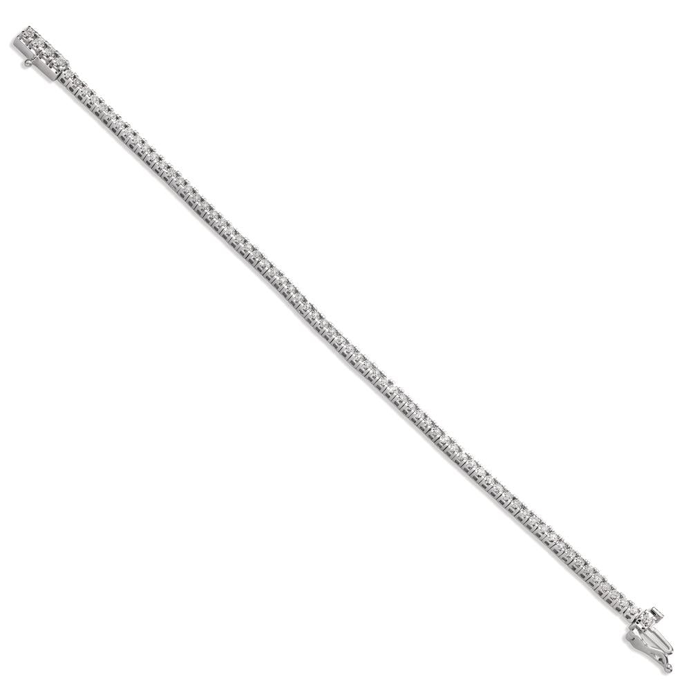 Armband 750/18 K Weissgold Diamant 0.49 ct, 71 Steine, w-si 17 cm