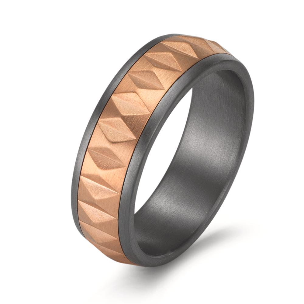Fingerring 999 Tantal, 585/14 K Rotgold