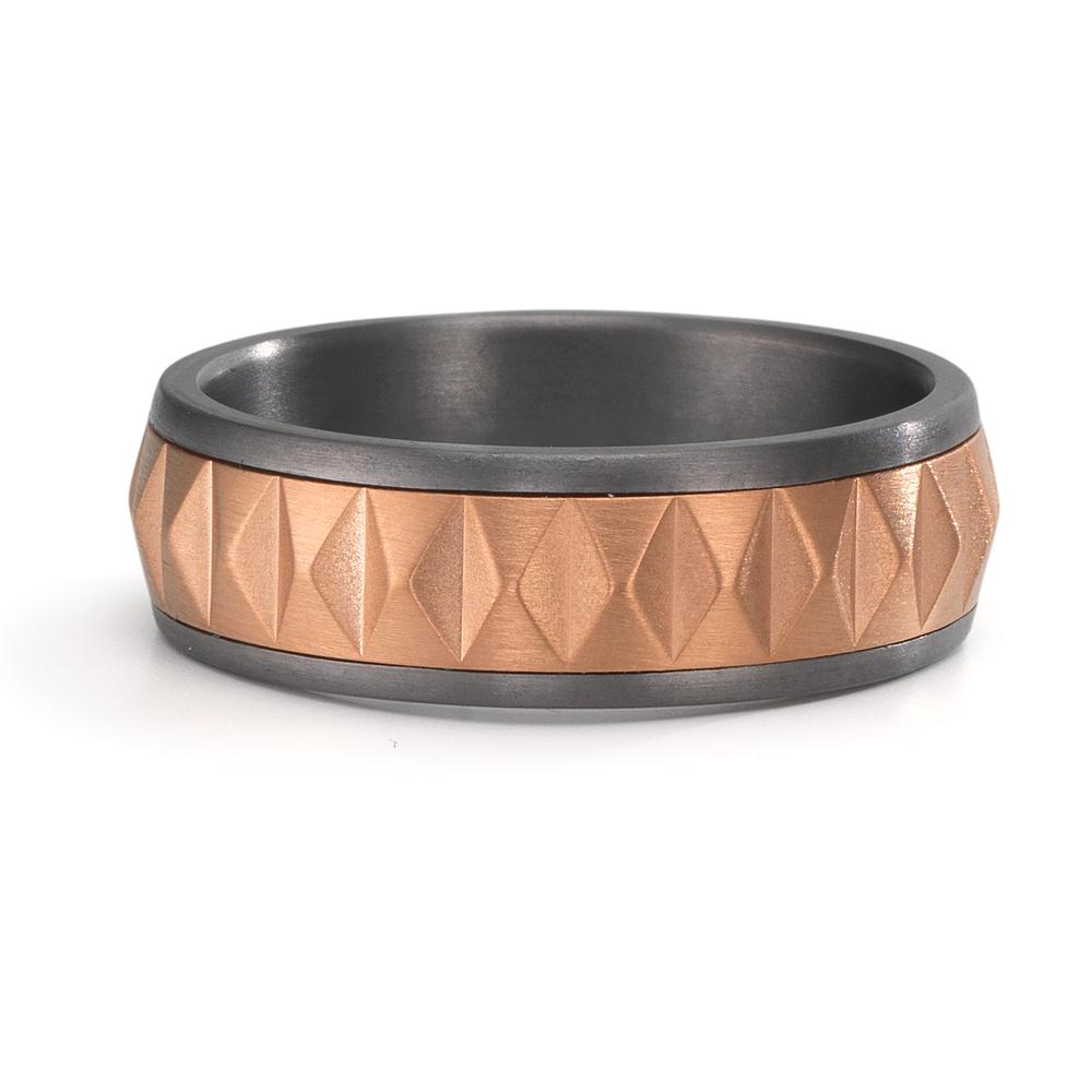 Fingerring 999 Tantal, 585/14 K Rotgold