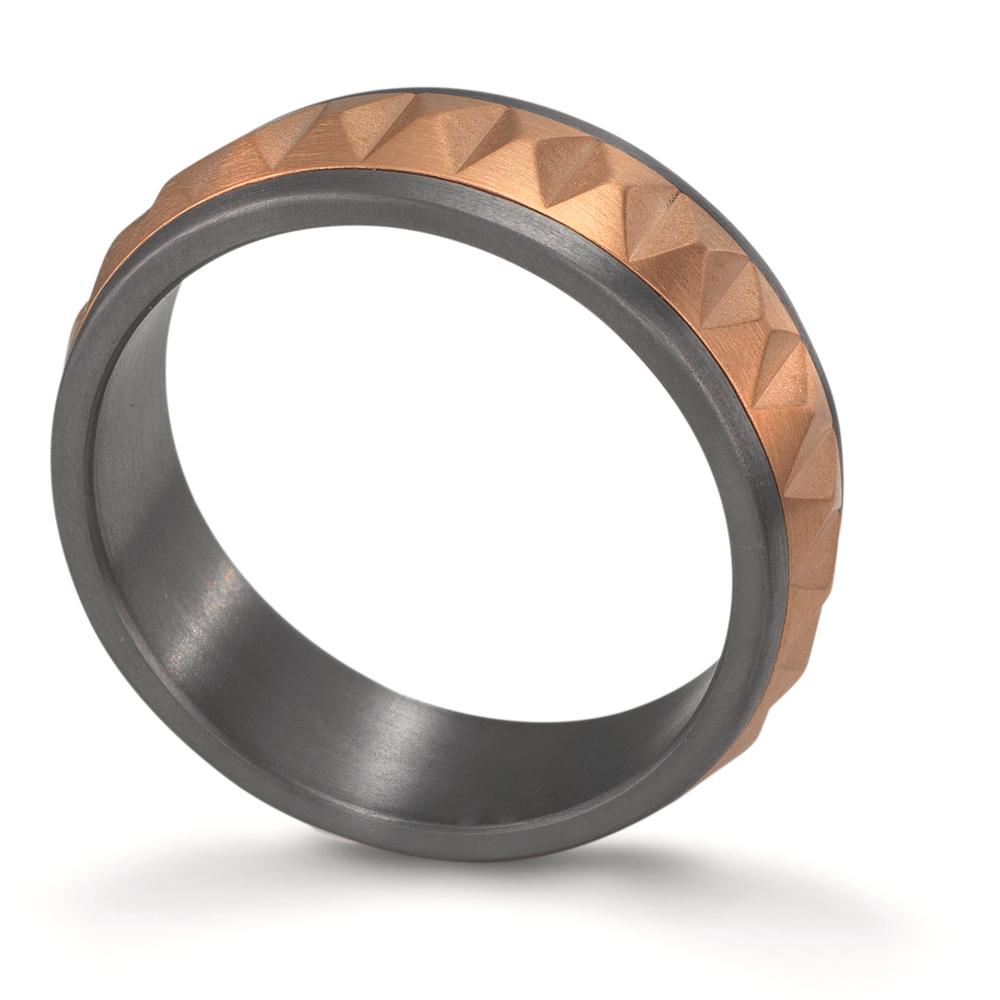 Fingerring 999 Tantal, 585/14 K Rotgold