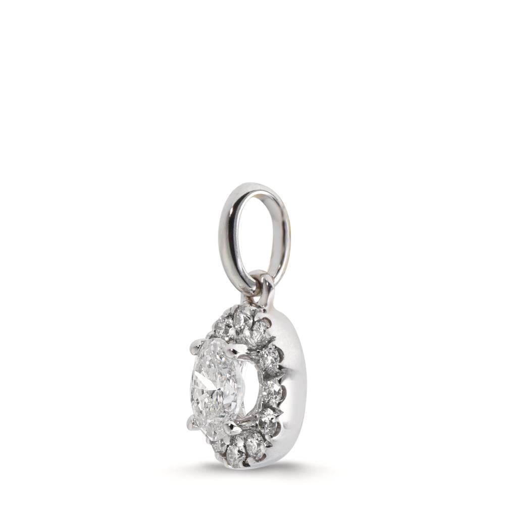 Anhänger 750/18 K Weissgold Diamanten 0.28 ct, w-si