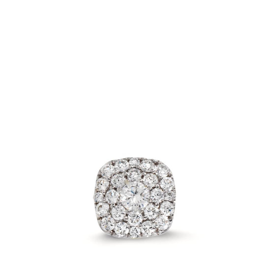 Anhänger 750/18 K Weissgold Diamant 0.23 ct, 25 Steine, w-si Ø7 mm