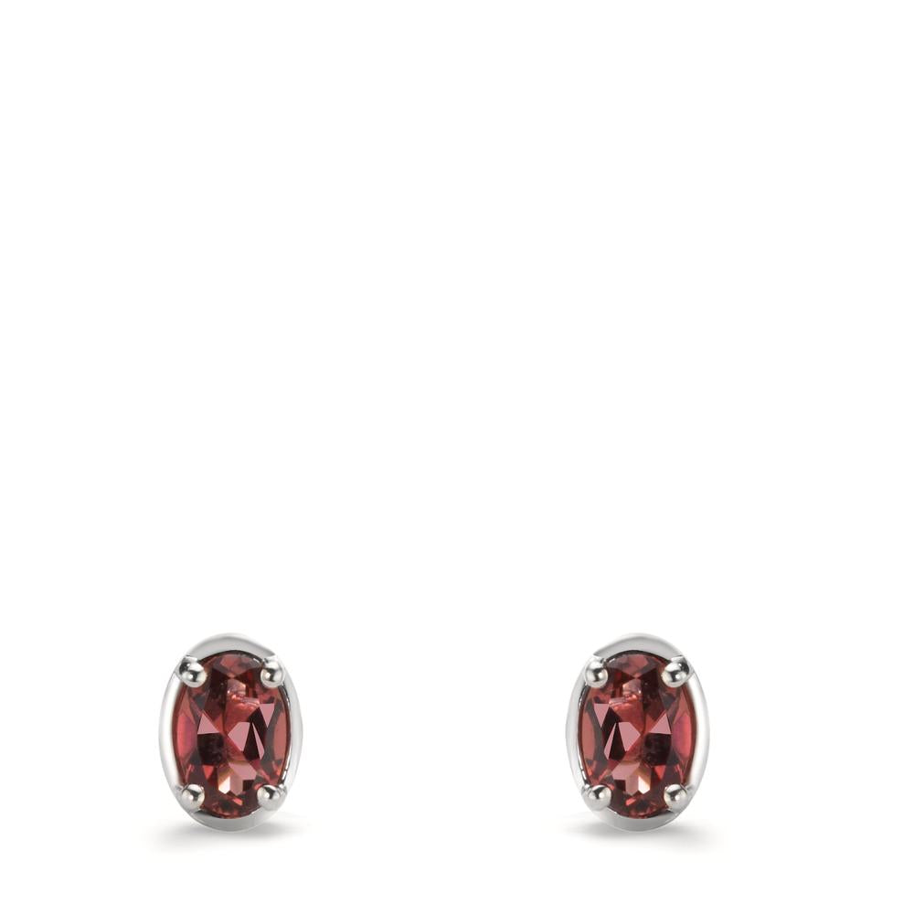 Ohrstecker 750/18 K Weissgold Turmalin pink, 1 ct, 2 Steine