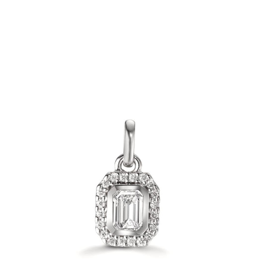 Anhänger 750/18 K Weissgold Diamanten 0.31 ct, w-si