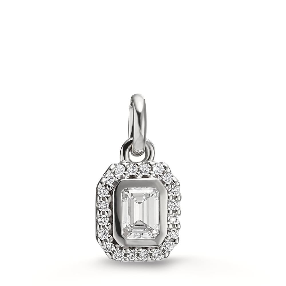 Anhänger 750/18 K Weissgold Diamanten 0.31 ct, w-si