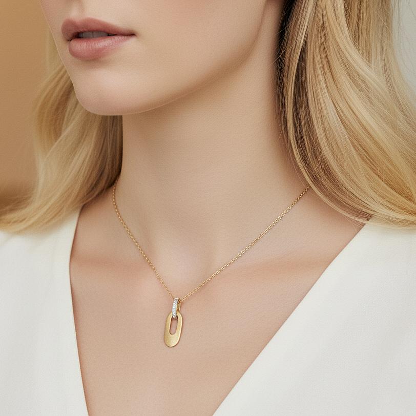 Halskette 750/18 K Gelbgold 42 cm
