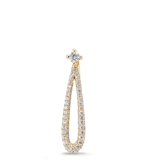 Anhänger 750/18 K Gelbgold Diamanten 0.28 ct, w-si